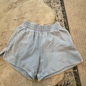 Aerie powder blue 4” high waisted shortie